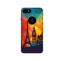 Eiffel Tower2 Mobile Back Case for iPhone 7 logo cut (Design - 91)