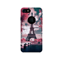 Eiffel Tower Mobile Back Case for iPhone 7 logo cut  (Design - 101)