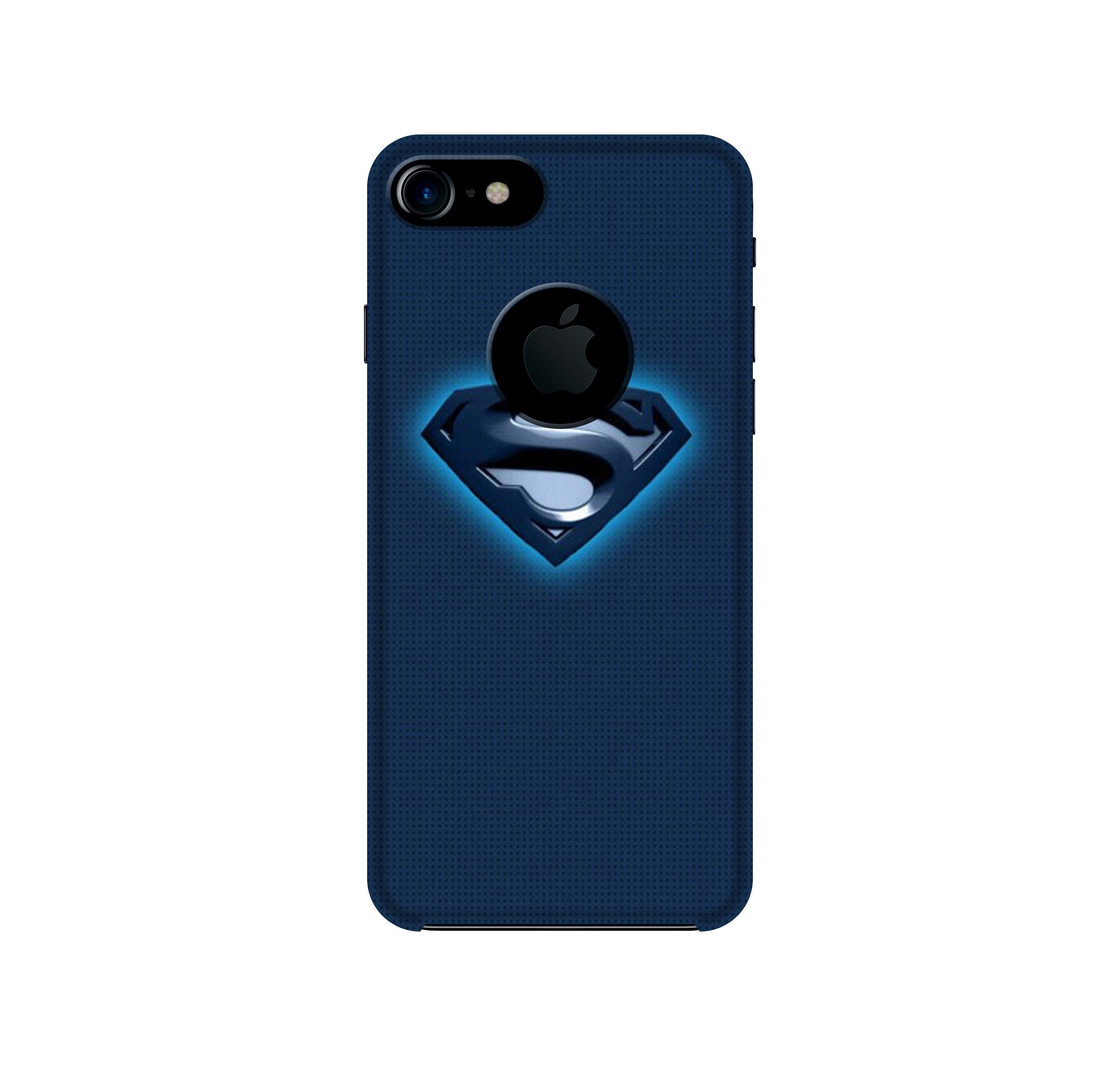 Superman Superhero Case for iPhone 7 logo cut  (Design - 117)