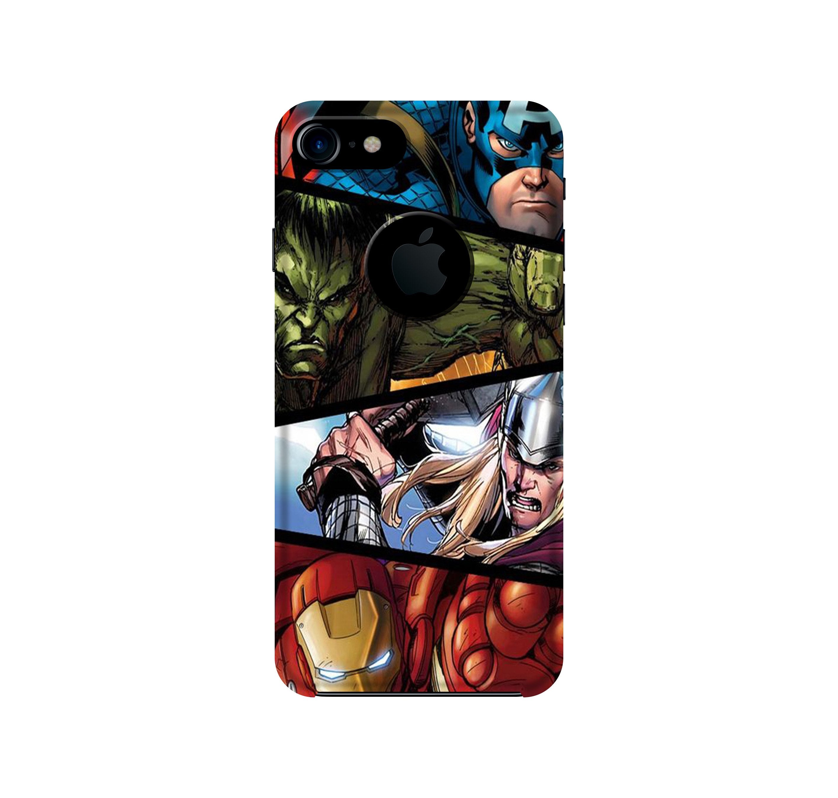Avengers Superhero Case for iPhone 7 logo cut  (Design - 124)