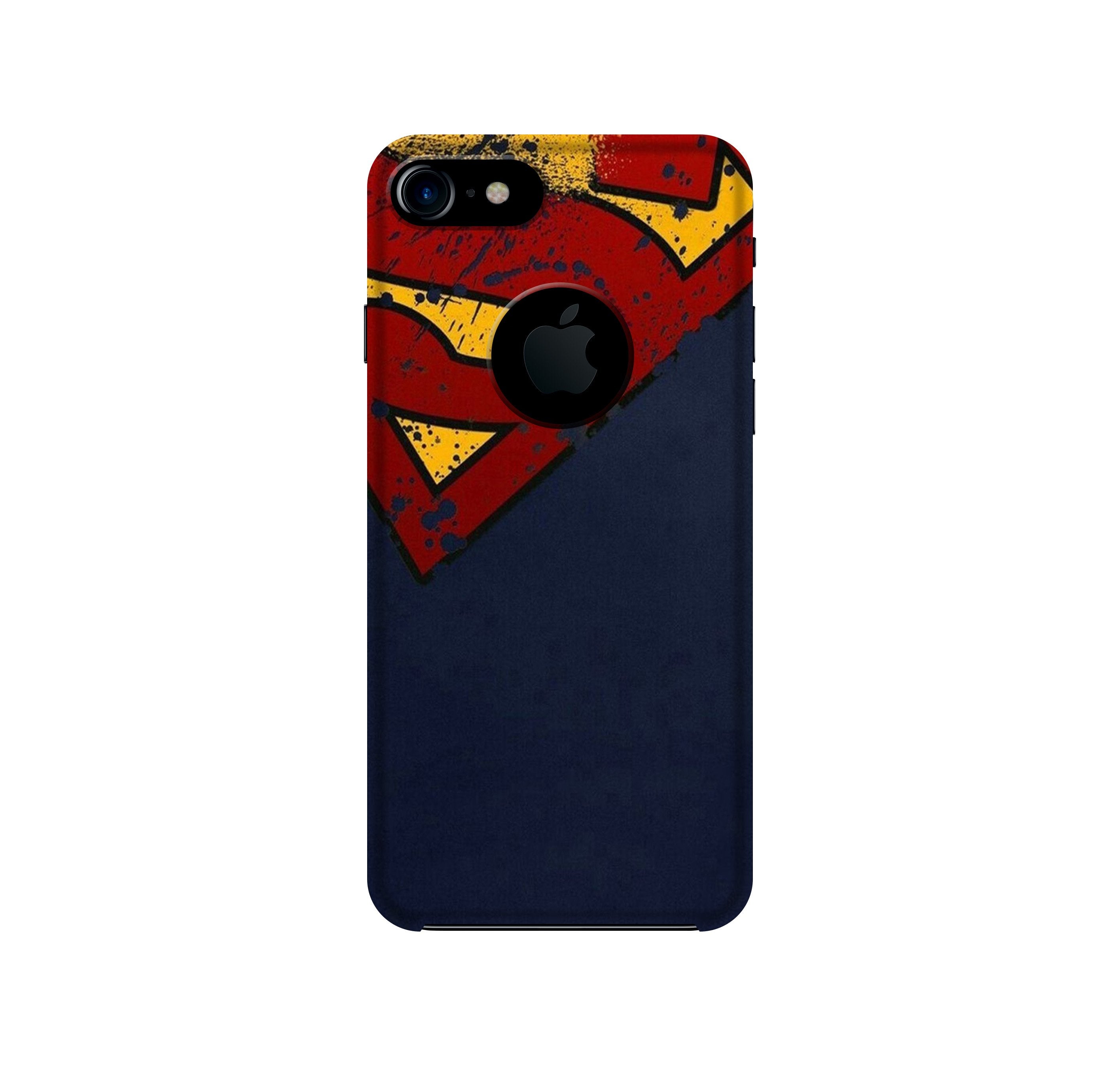 Superman Superhero Case for iPhone 7 logo cut  (Design - 125)