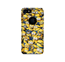 Minions Mobile Back Case for iPhone 7 logo cut  (Design - 126)