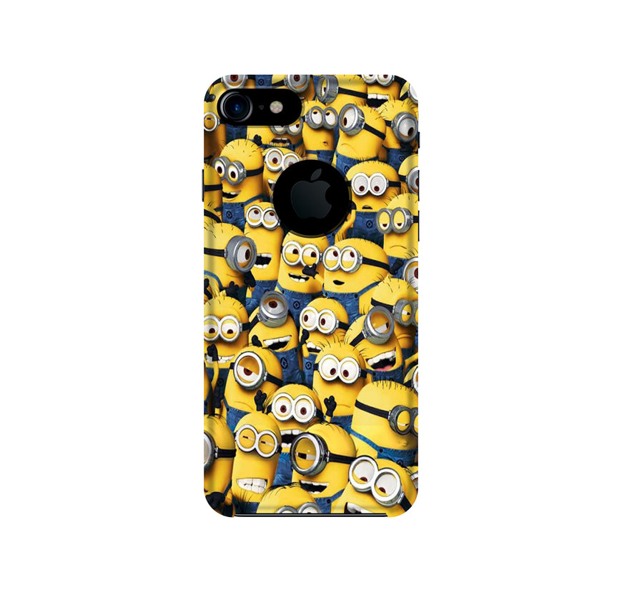 Minions Case for iPhone 7 logo cut  (Design - 126)
