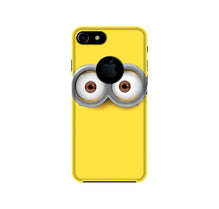 Minions Mobile Back Case for iPhone 7 logo cut  (Design - 128)