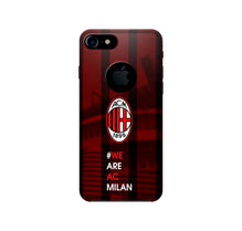 AC Milan Mobile Back Case for iPhone 7 logo cut  (Design - 155)