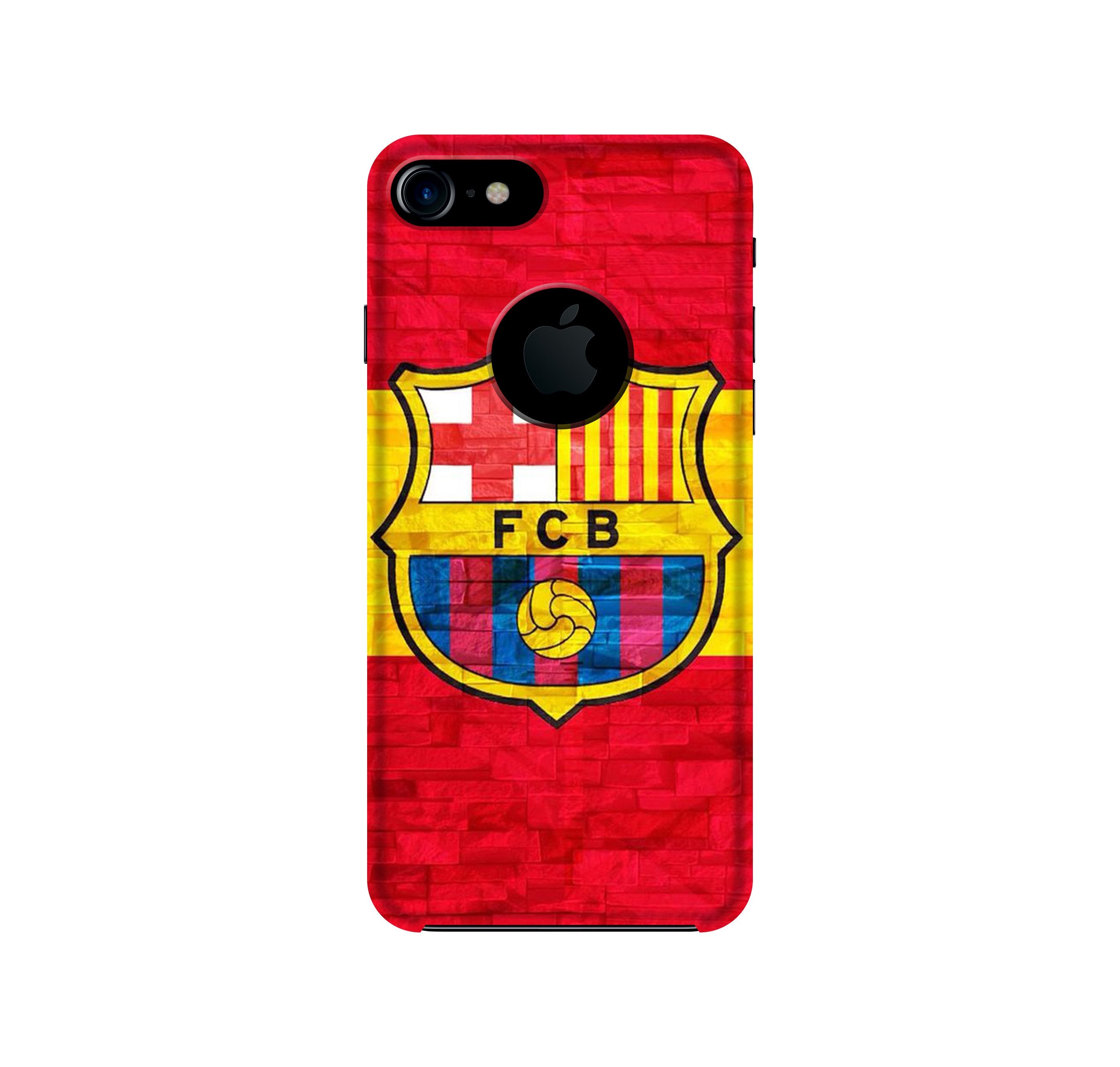 FCB Football Case for iPhone 7 logo cut  (Design - 174)
