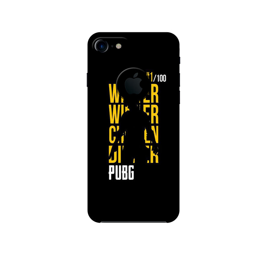 Pubg Winner Winner Case for iPhone 7 logo cut  (Design - 177)