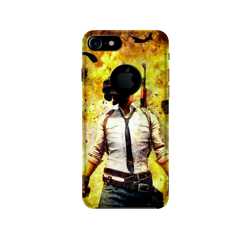 Pubg Case for iPhone 7 logo cut  (Design - 180)