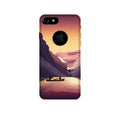 Mountains Boat Case for iPhone 7 logo cut (Design - 181)