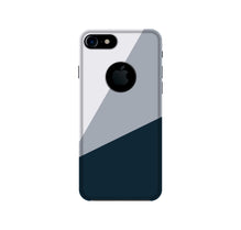 Blue Shade Mobile Back Case for iPhone 7 logo cut (Design - 182)