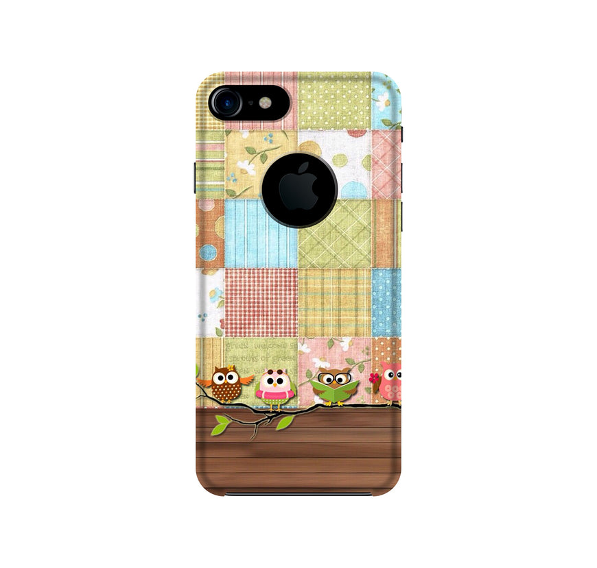 Owls Case for iPhone 7 logo cut (Design - 202)