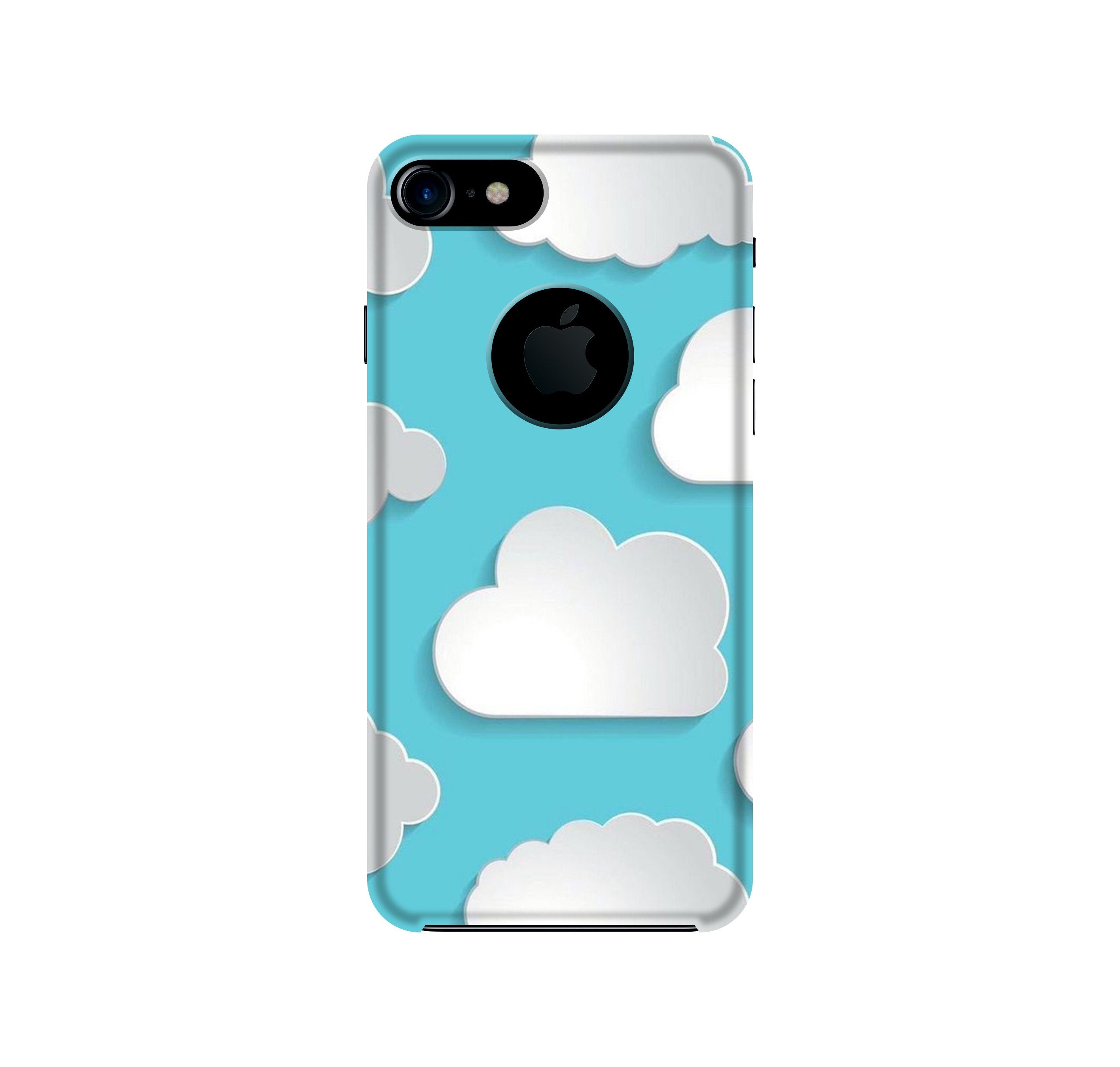 Clouds Case for iPhone 7 logo cut (Design No. 210)