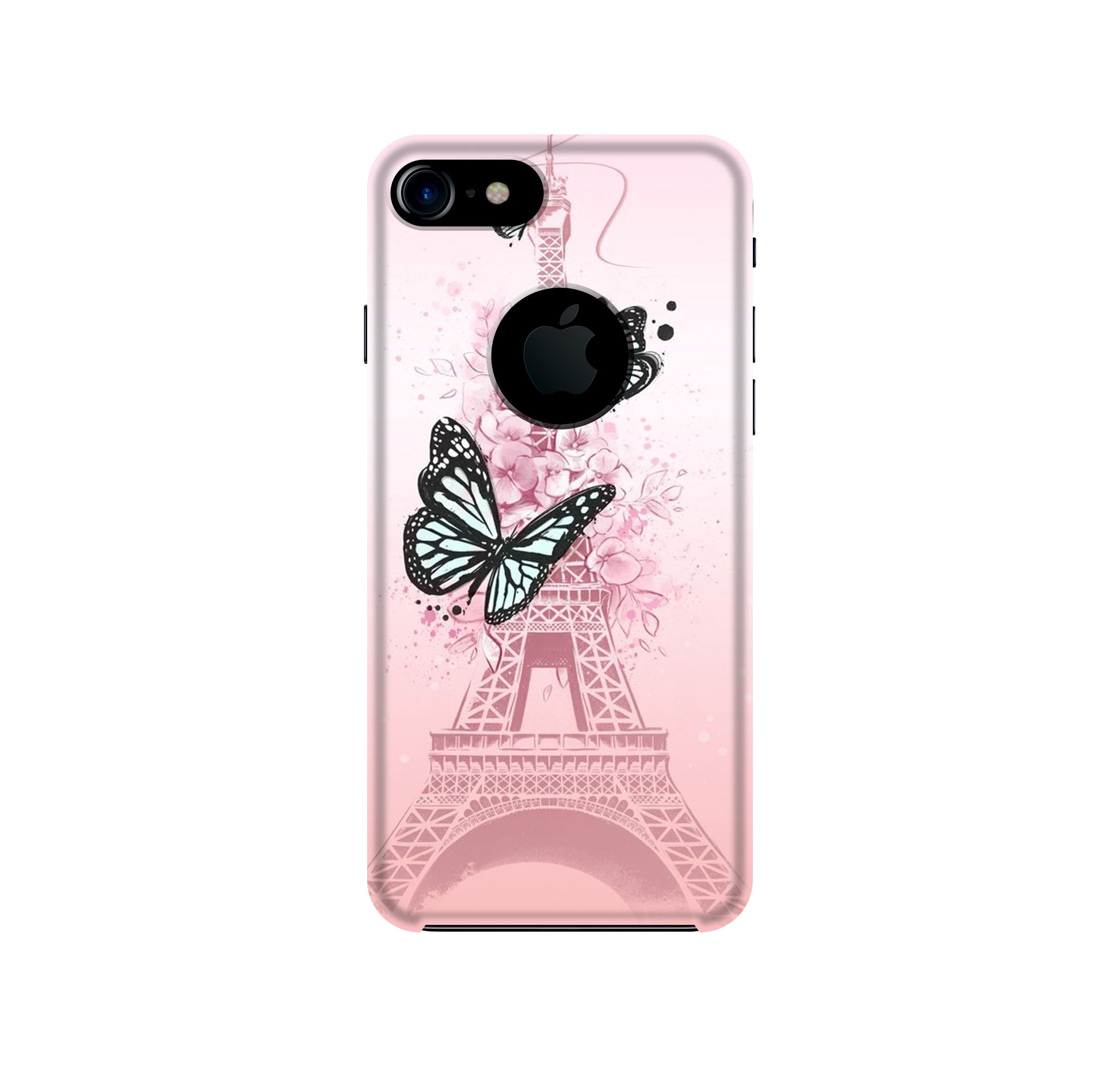 Eiffel Tower Case for iPhone 7 logo cut (Design No. 211)