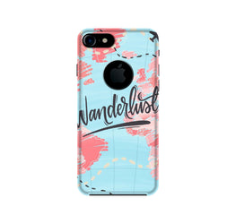Wonderlust Travel Case for iPhone 7 logo cut (Design No. 223)