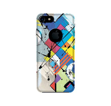 Modern Art Mobile Back Case for iPhone 7 logo cut (Design - 235)