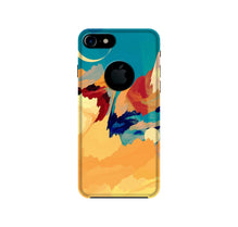 Modern Art Mobile Back Case for iPhone 7 logo cut (Design - 236)