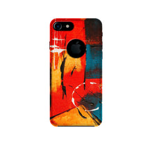 Modern Art Mobile Back Case for iPhone 7 logo cut (Design - 239)