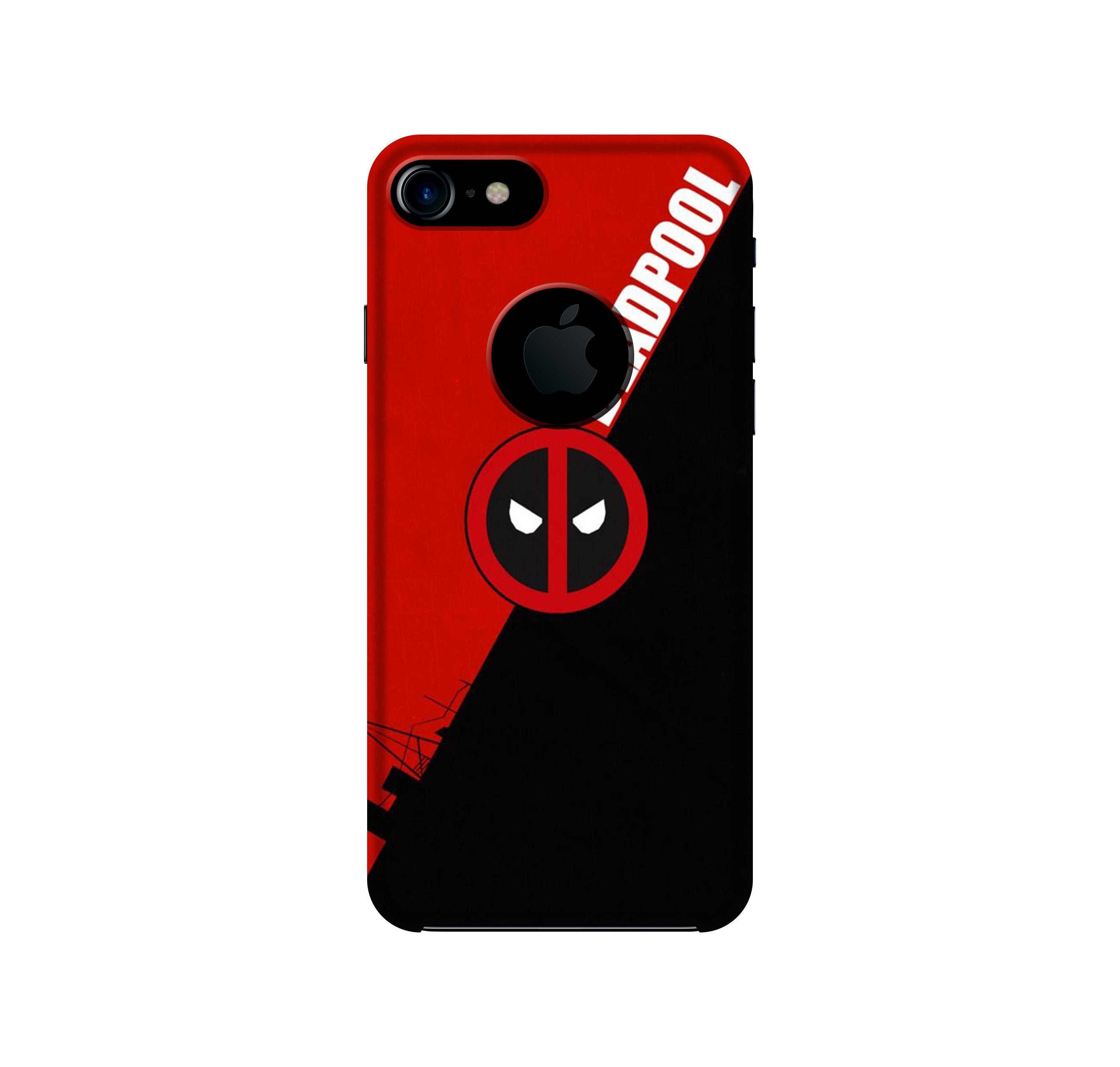 Deadpool Case for iPhone 7 logo cut (Design No. 248)
