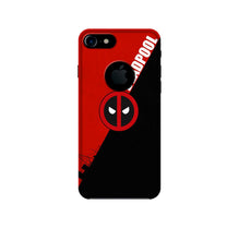 Deadpool Mobile Back Case for iPhone 7 logo cut (Design - 248)