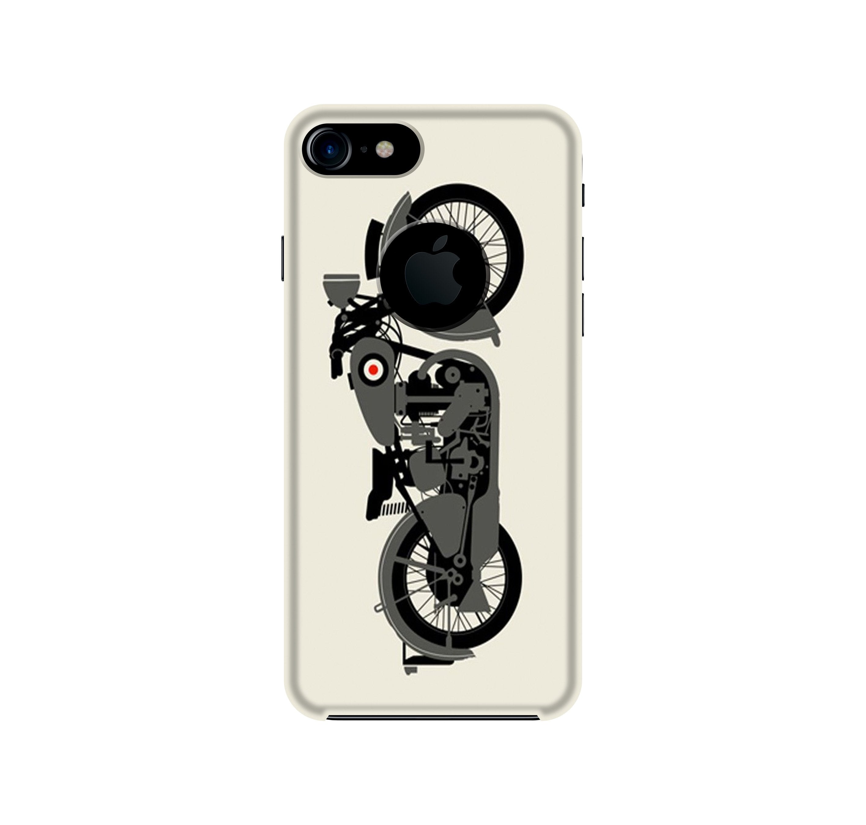 MotorCycle Case for iPhone 7 logo cut (Design No. 259)