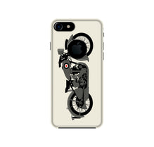 MotorCycle Mobile Back Case for iPhone 7 logo cut (Design - 259)