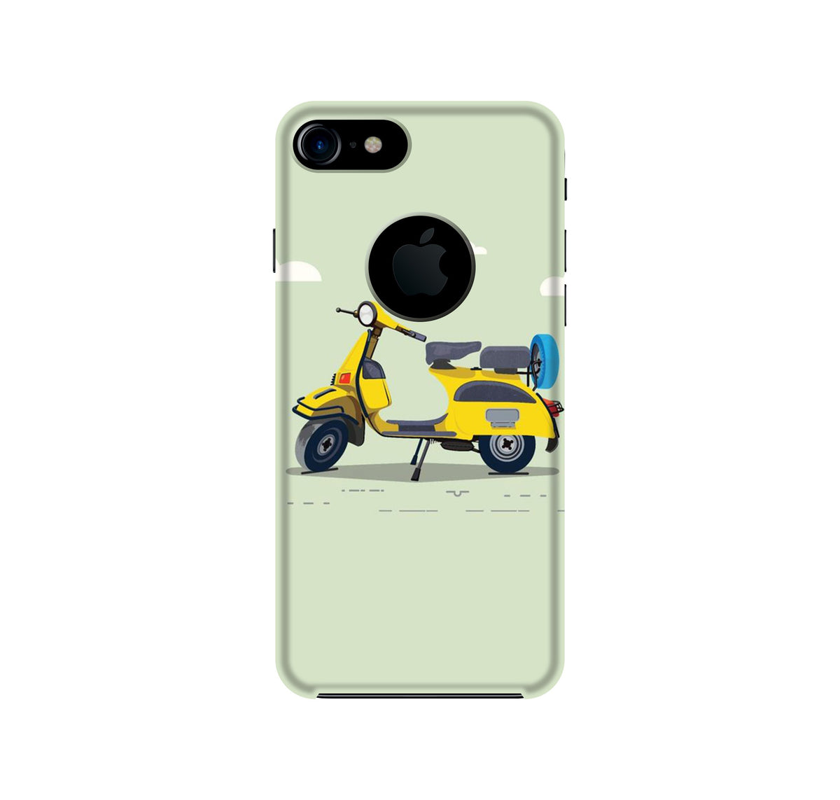 Vintage Scooter Case for iPhone 7 logo cut (Design No. 260)