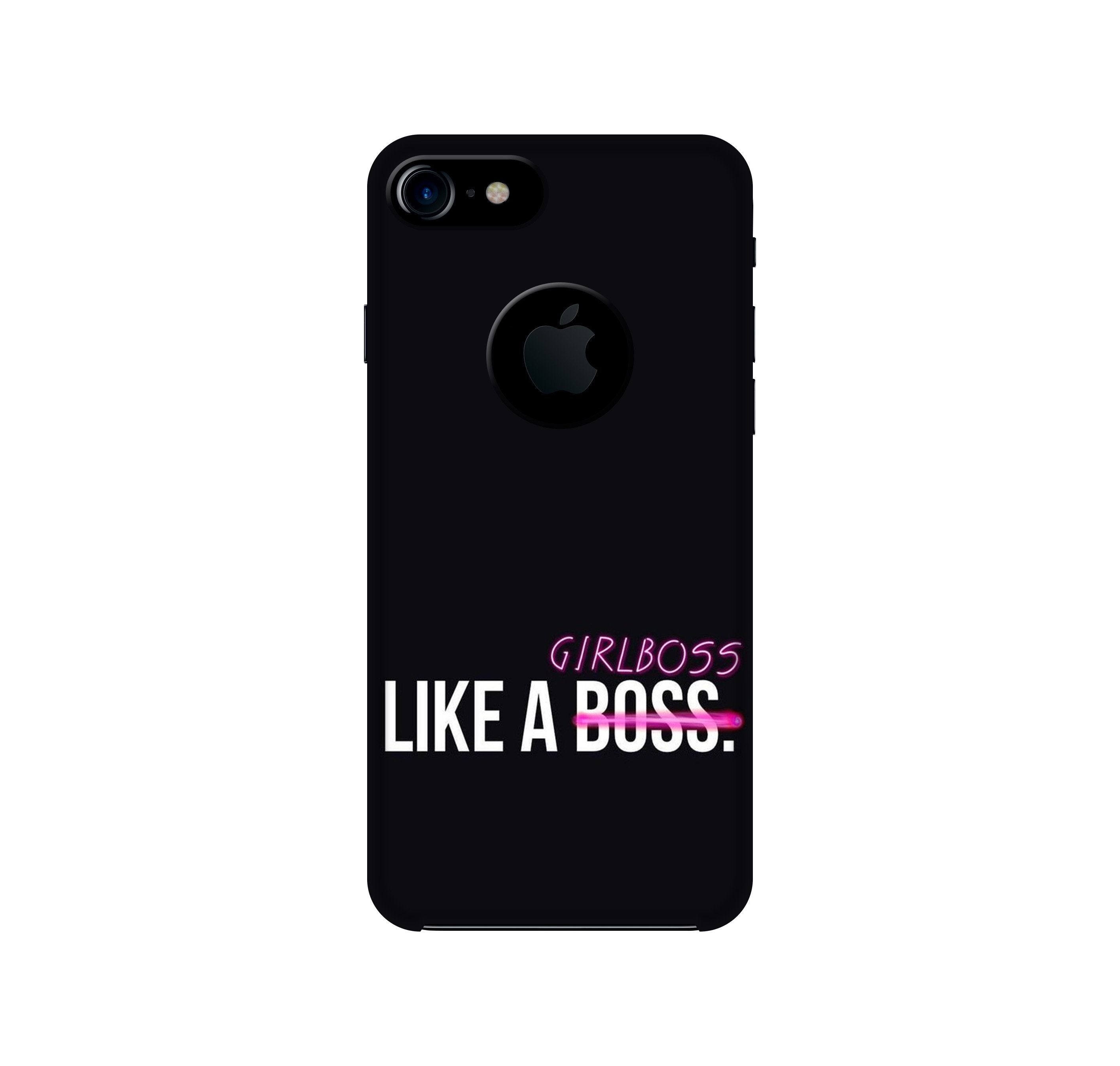 Like a Girl Boss Case for iPhone 7 logo cut (Design No. 265)