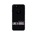 Like a Girl Boss Case for iPhone 7 logo cut (Design No. 265)
