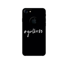 #GirlBoss Mobile Back Case for iPhone 7 logo cut (Design - 266)