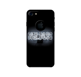 Girl Boss Black Case for iPhone 7 logo cut (Design No. 268)