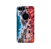 Sea Shore Mobile Back Case for iPhone 7 logo cut (Design - 273)