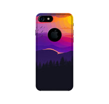 Sun Set Mobile Back Case for iPhone 7 logo cut (Design - 279)