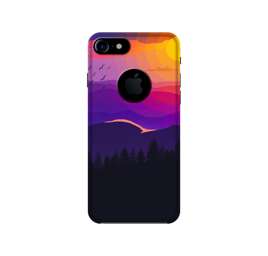 Sun Set Case for iPhone 7 logo cut (Design No. 279)