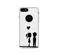 Cute Kid Couple Case for iPhone 7 logo cut (Design No. 283)