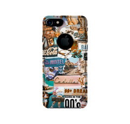 Vintage Design Case for iPhone 7 logo cut (Design No. 284)