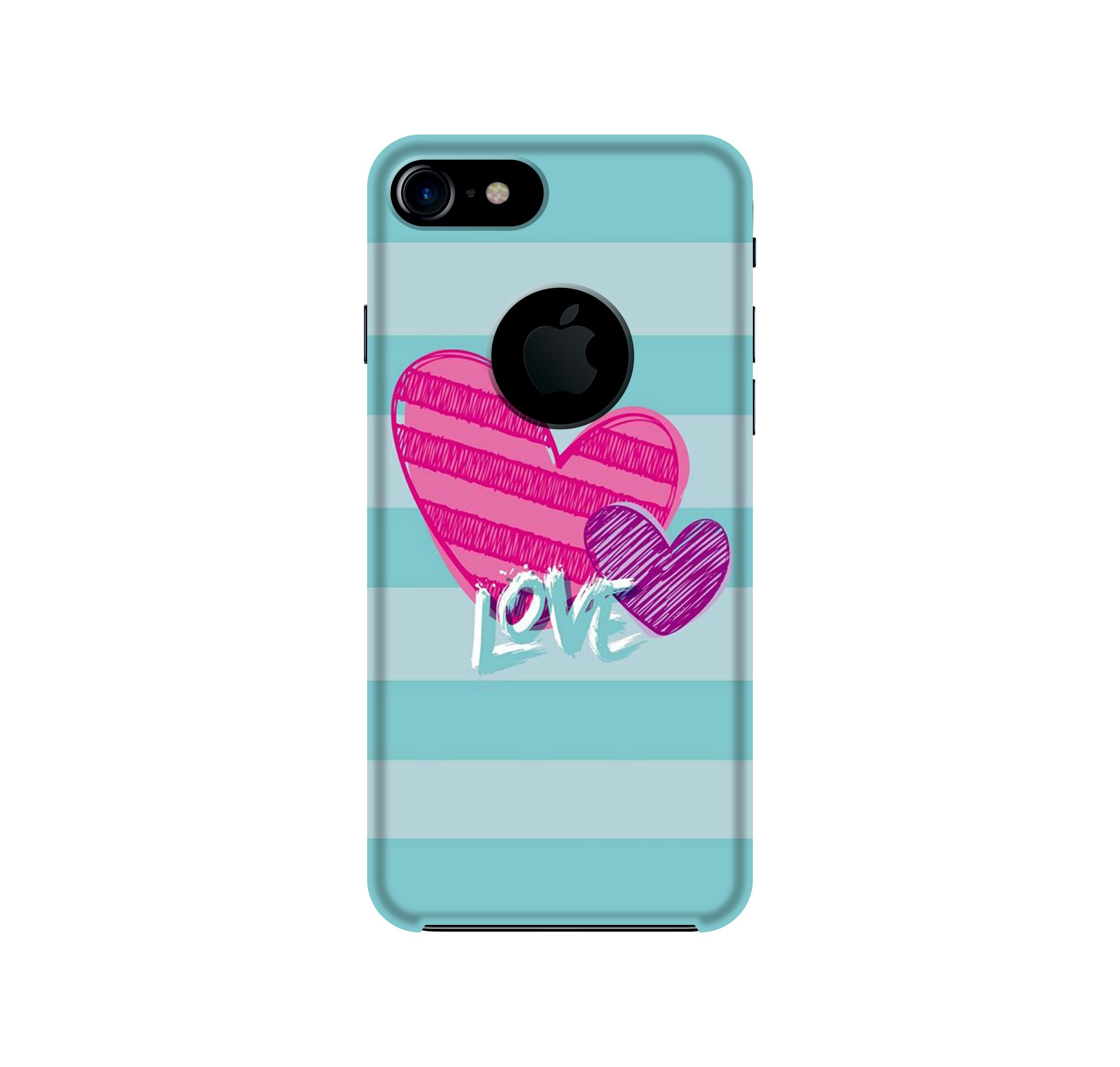 Love Case for iPhone 7 logo cut (Design No. 299)
