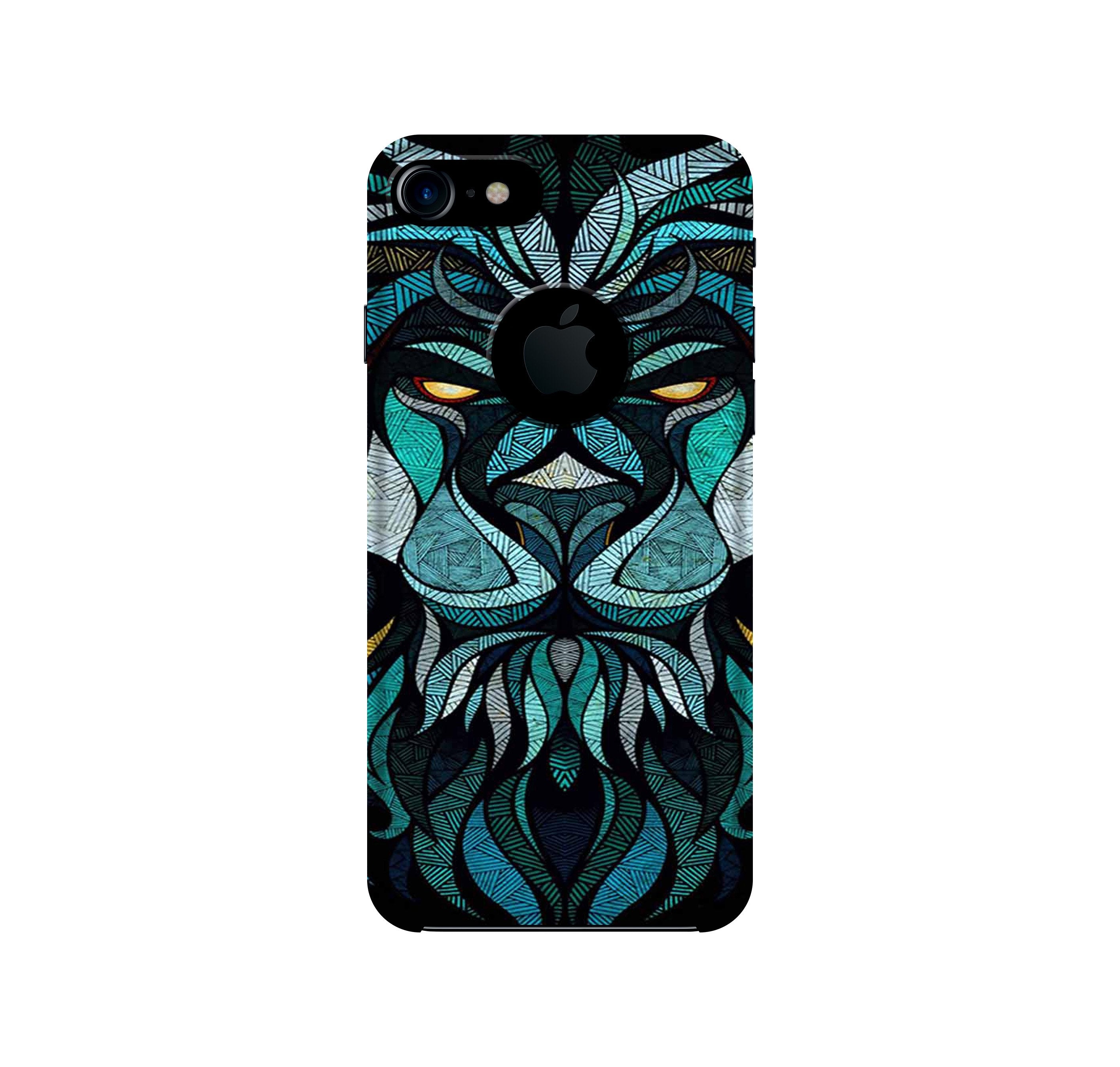 Lion Mobile Back Case for iPhone 7 Logo Cut (Design - 314)