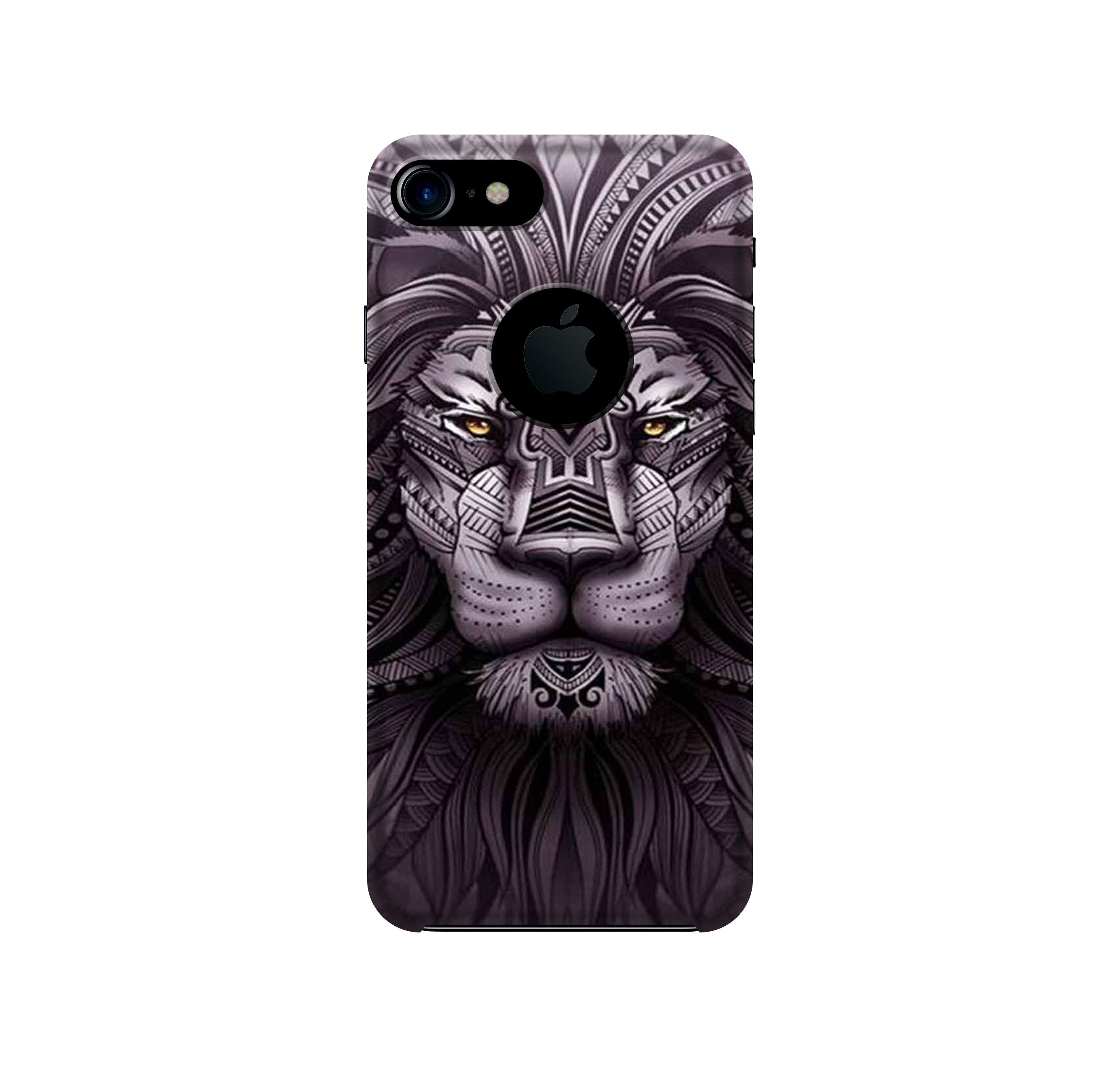 Lion Mobile Back Case for iPhone 7 Logo Cut (Design - 315)
