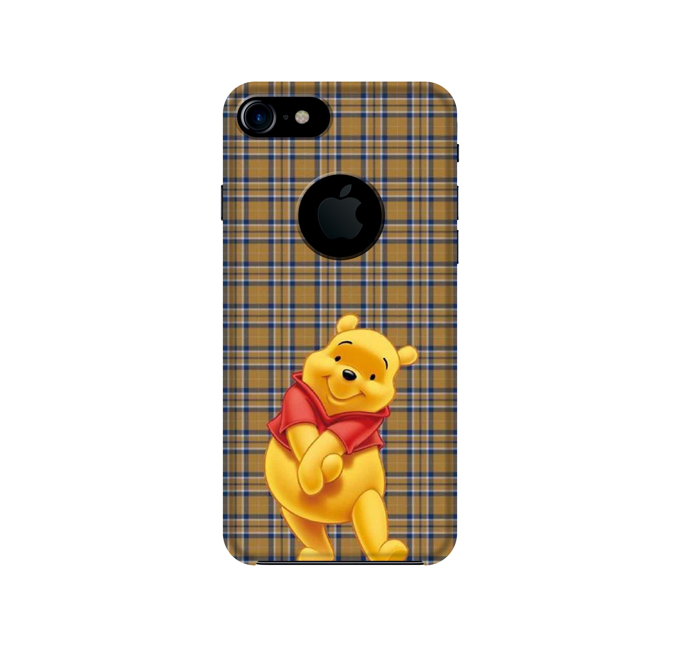 Pooh Mobile Back Case for iPhone 7 Logo Cut (Design - 321)