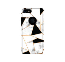 Marble Texture Mobile Back Case for iPhone 7 Logo Cut (Design - 322)