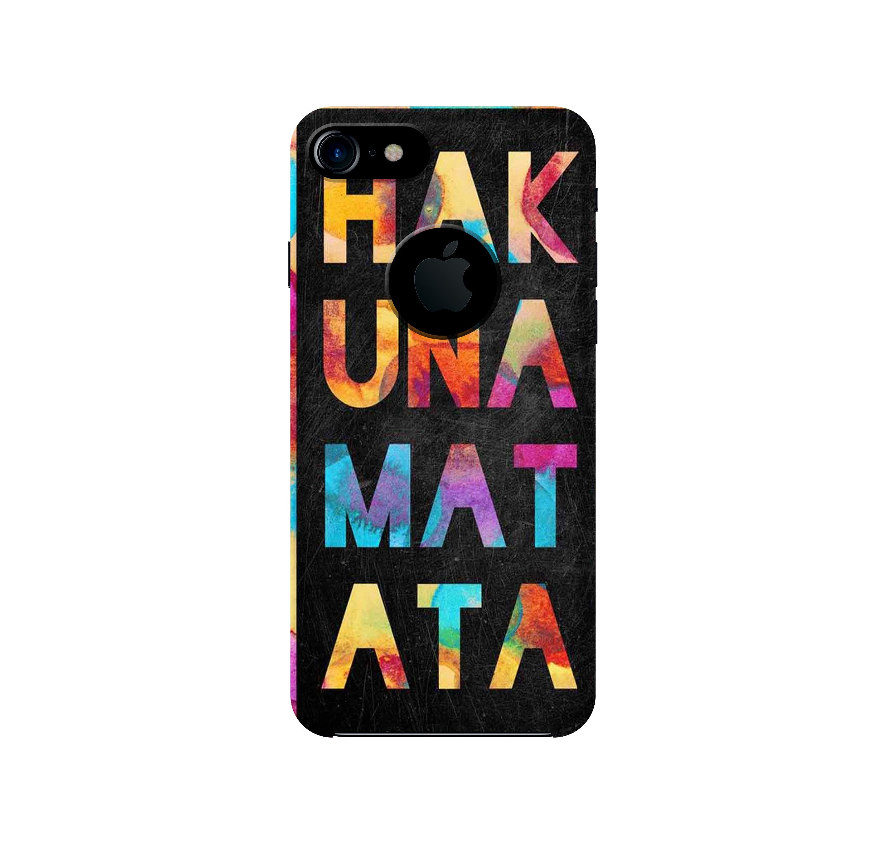 Hakuna Matata Mobile Back Case for iPhone 7 Logo Cut (Design - 323)