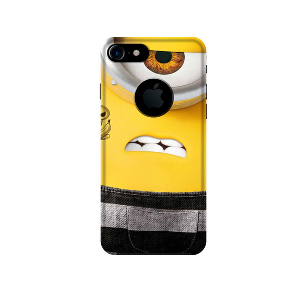 Minion Mobile Back Case for iPhone 7 Logo Cut (Design - 324)
