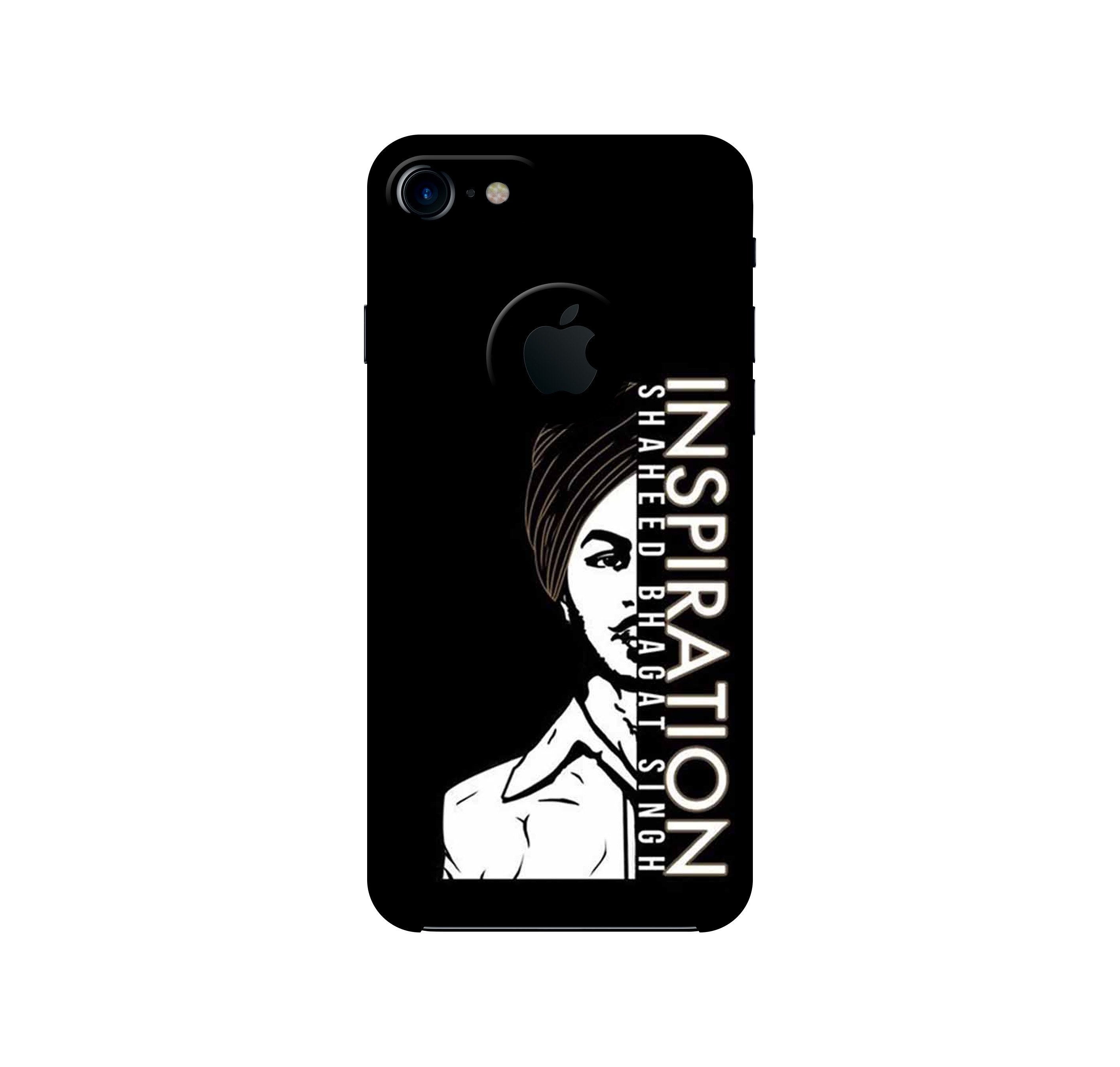 Bhagat Singh Mobile Back Case for iPhone 7 Logo Cut (Design - 329)