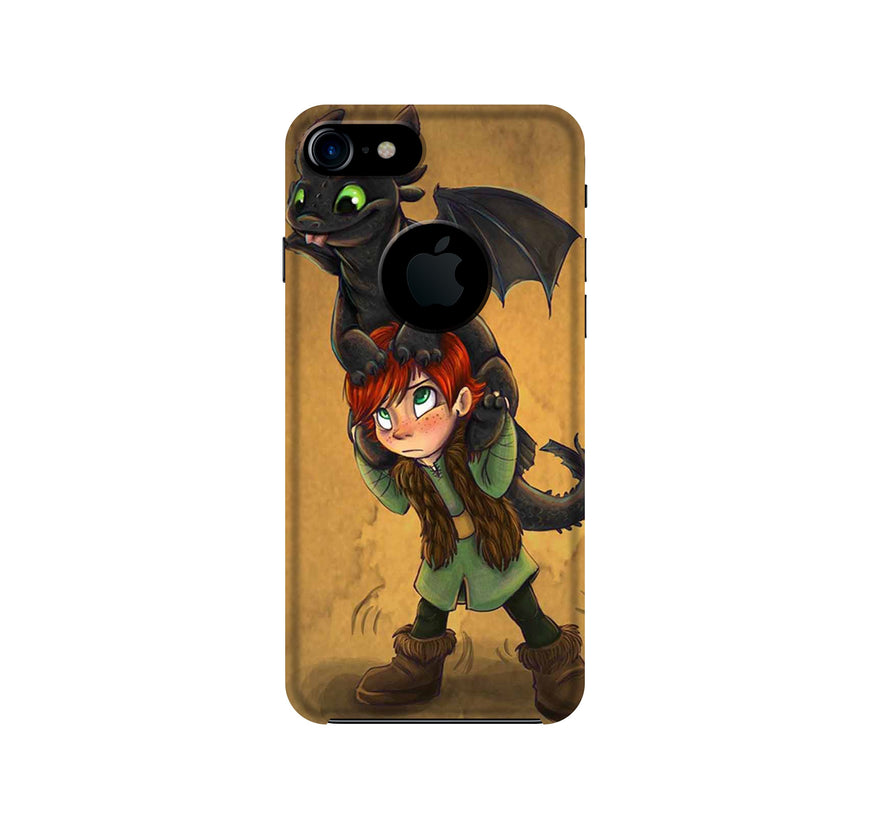 Dragon Mobile Back Case for iPhone 7 Logo Cut (Design - 336)