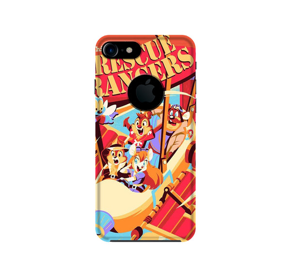 Rescue Rangers Mobile Back Case for iPhone 7 Logo Cut (Design - 341)
