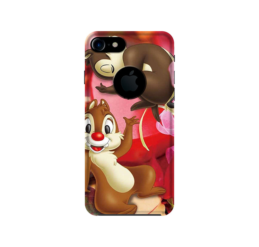 Chip n Dale Mobile Back Case for iPhone 7 Logo Cut (Design - 349)