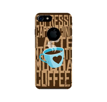 Love Coffee Mobile Back Case for iPhone 7 Logo Cut (Design - 351)