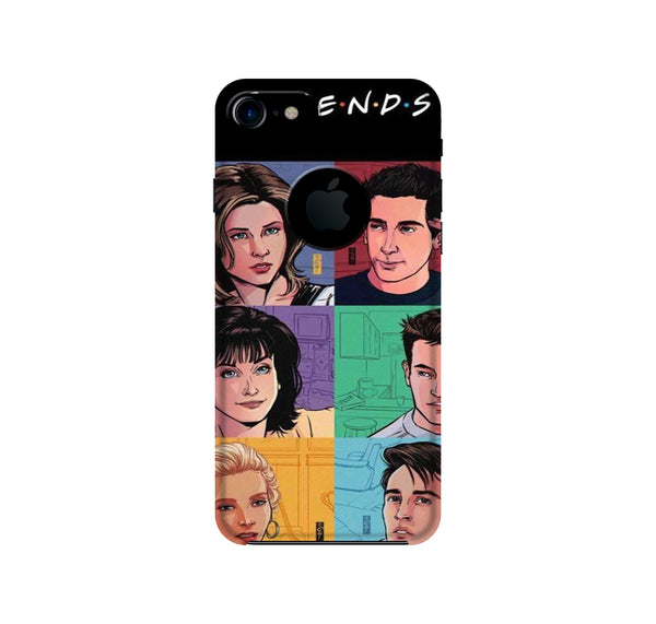 Friends Mobile Back Case for iPhone 7 Logo Cut (Design - 357)