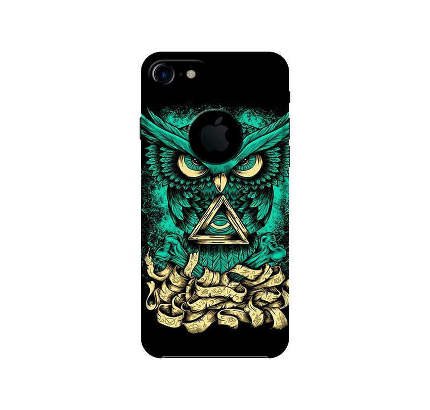 Owl Mobile Back Case for iPhone 7 Logo Cut (Design - 358)