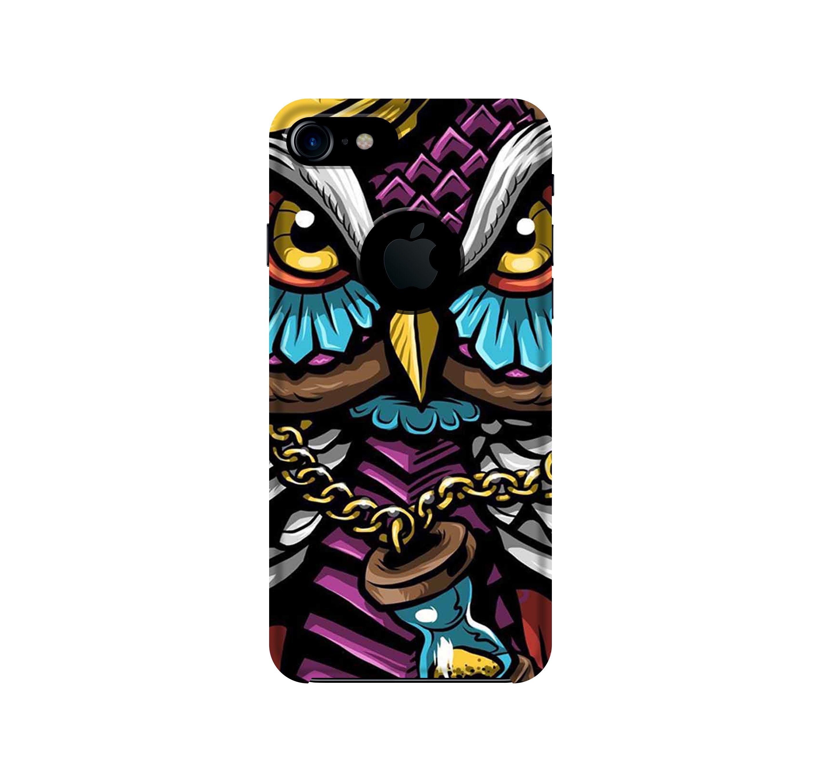 Owl Mobile Back Case for iPhone 7 Logo Cut (Design - 359)